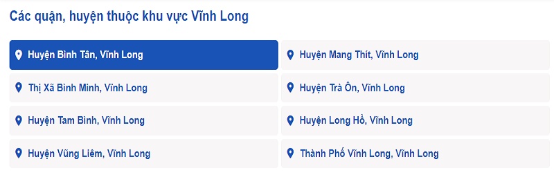 Lịch cúp điện tỉnh Vĩnh Long